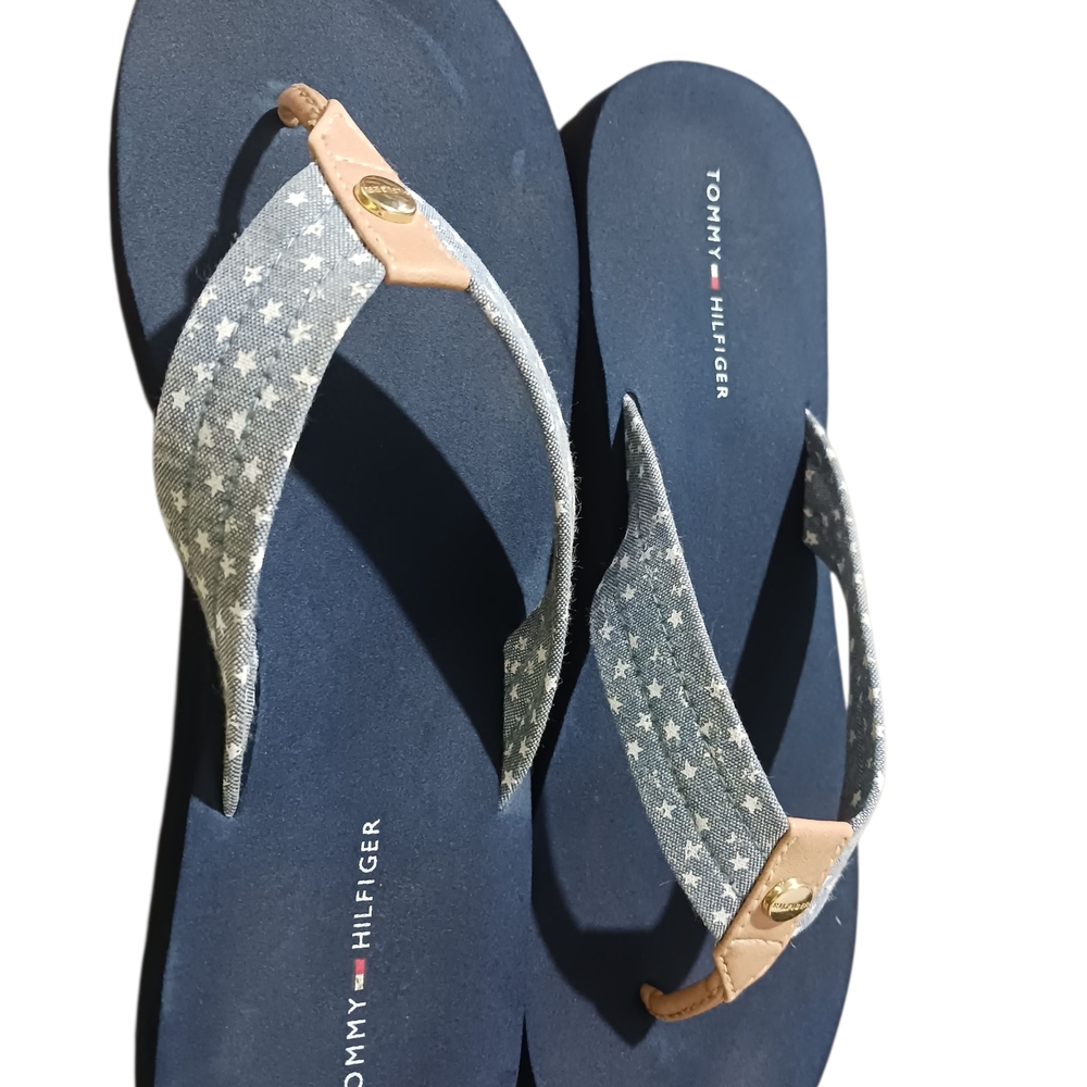 Tommy Hilfiger Navy Star Flip Flops
